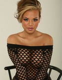 Melanie elyza black mesh dress