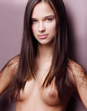 X art naked brunette