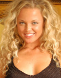 Flashy babes curly haired blonde