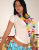 Sexy topless latina got leid