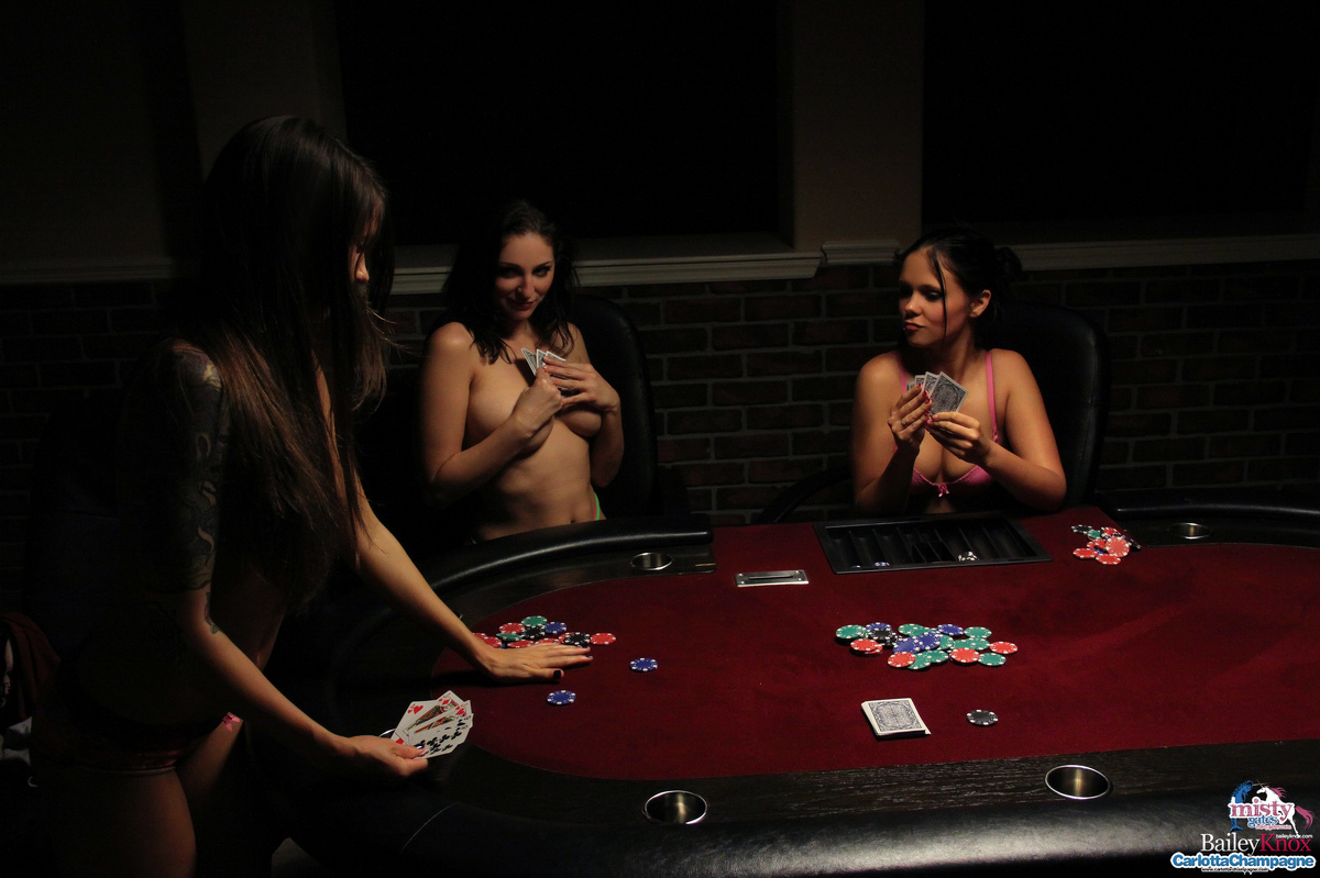Slutty amateurs enjoy a strip poker play turning into a groupsex